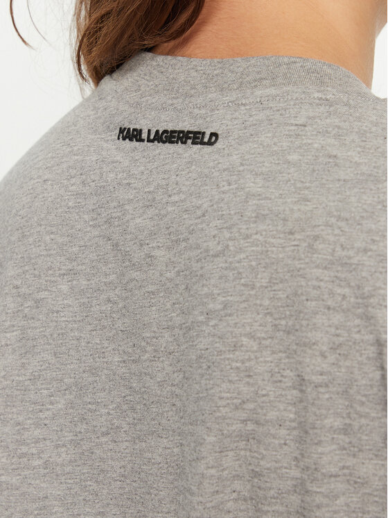KARL LAGERFELD KARL LAGERFELD T-Shirt A1W17025 Šedá Relaxed Fit