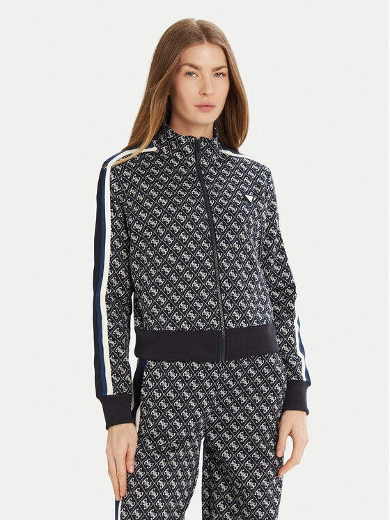 Guess Mikina V5RQ03 KCO90 Modrá Regular Fit