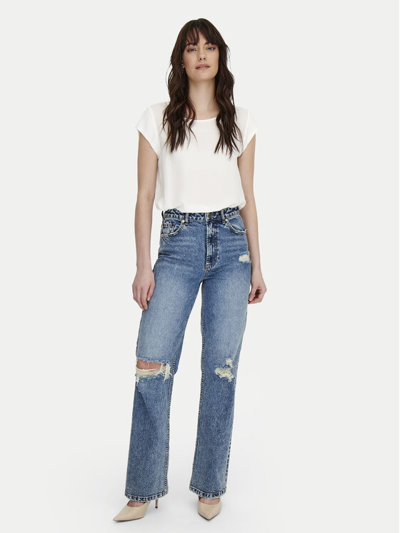 ONLY ONLY Blūze 15142784 Balts Regular Fit