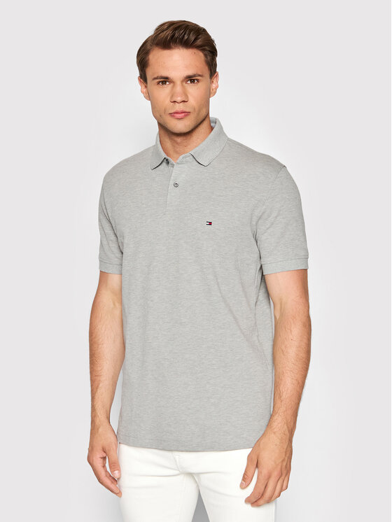 Tommy Hilfiger Tommy Hilfiger Polo 1985 MW0MW17770 Γκρι Regular Fit