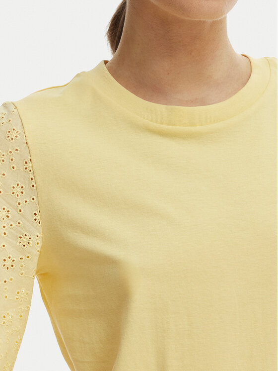 Vero Moda Vero Moda Bluzka Janni 10340706 Żółty Regular Fit