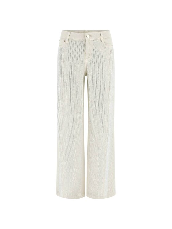 Guess Guess Spodnie materiałowe 166881 Beżowy Slim Fit