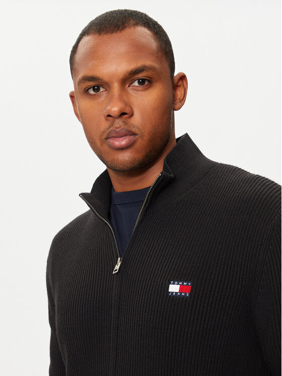 Tommy Jeans Tommy Jeans Sweter DM0DM19435 Czarny Slim Fit