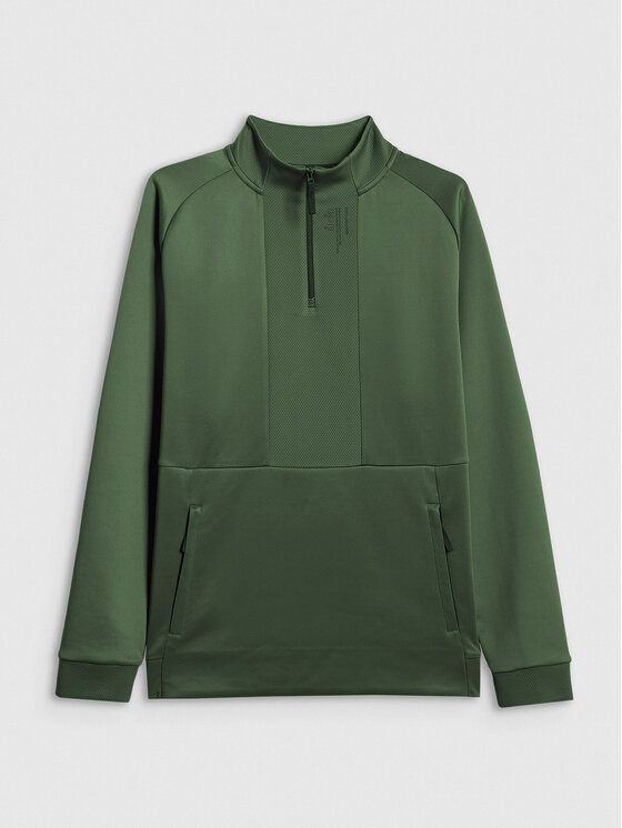 4F 4F Bluza techniczna ATHLETIC Khaki Regular Fit