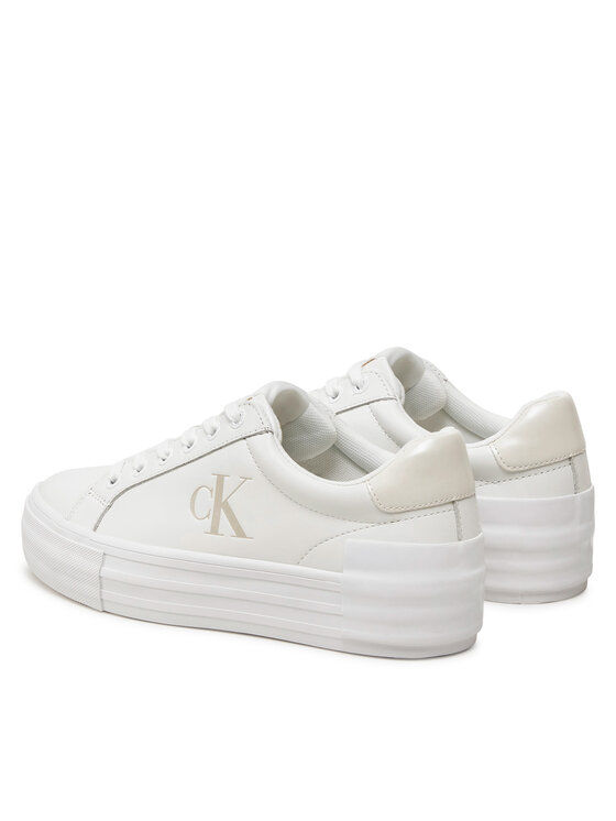 Flatform white sneakers discount