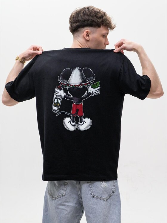 MyStars MyStars T-Shirt 128968 Czarny Oversize