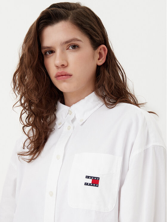 Tommy Jeans Tommy Jeans Πουκάμισο DW0DW20289 Λευκό Oversize