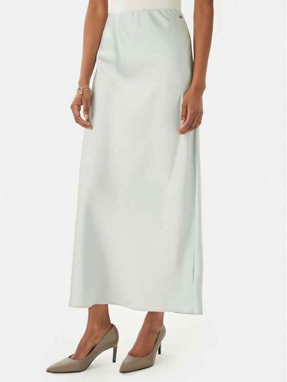 Calvin Klein Fustă maxi LV044F621G Verde Regular Fit