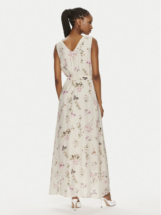 ONLY ONLY Sommerkleid Lucca 15321054 Écru Regular Fit
