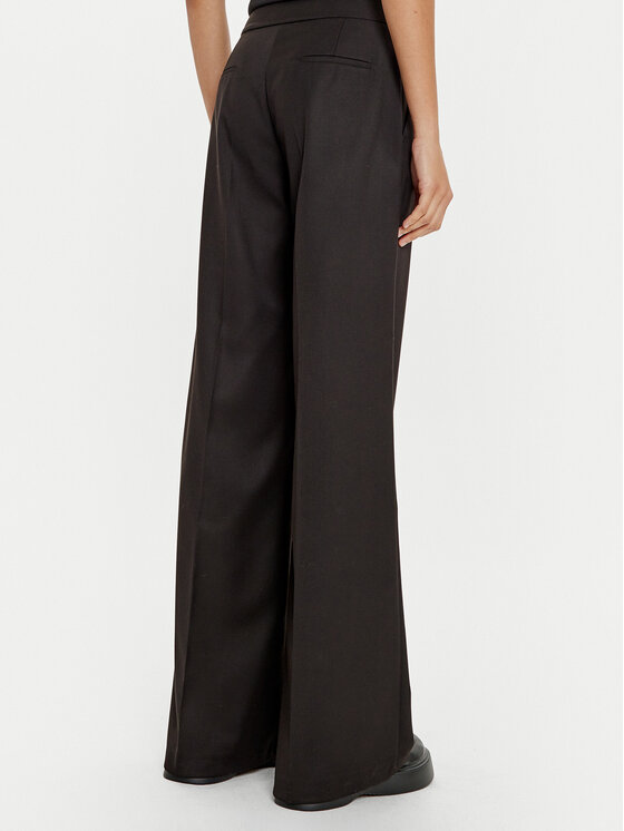 ACCESS FASHION ACCESS FASHION Spodnie materiałowe 44-5039-116 Czarny Wide Leg