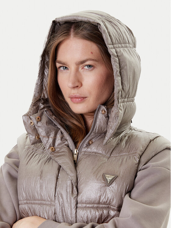 Guess Guess Bezrękawnik W5YL11 WHDO2 Szary Regular Fit