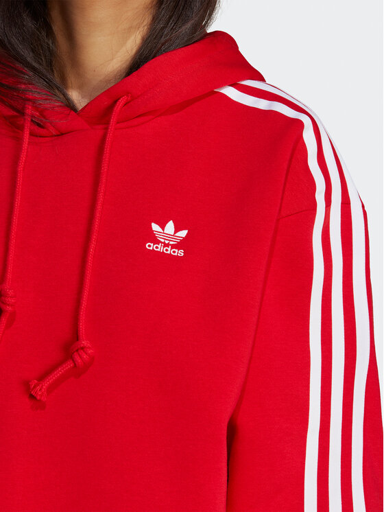 Felpa Adicolor Classics Crop Hoodie IB7389 Rosso