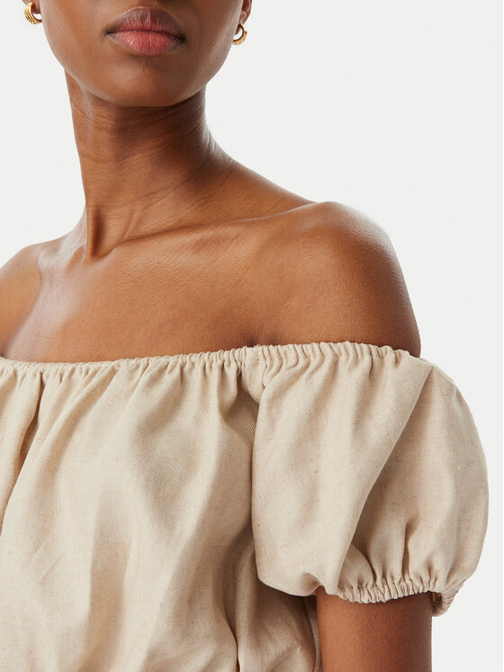 Guess Guess Bluza W6GHA1 W2447 Bež Regular Fit