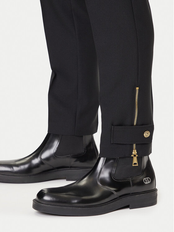 Versace Jeans Couture Versace Jeans Couture Hlače iz tkanine 79GAA128 N0136 Črna Slim Fit