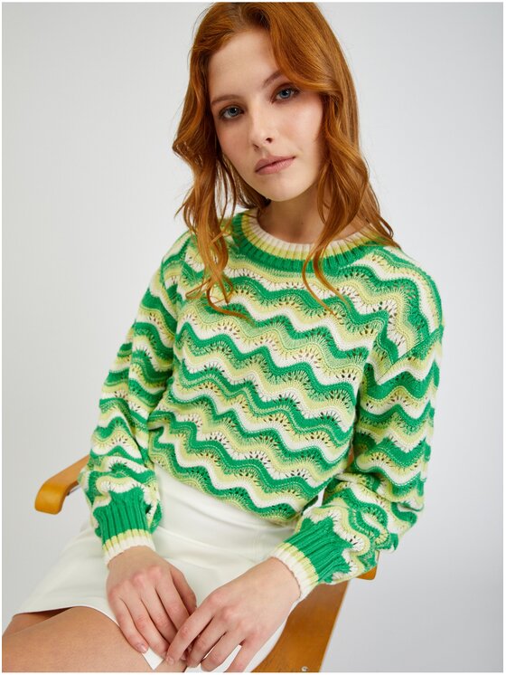 Orsay Orsay Sweter 507496865000__XS Zielony Relaxed Fit