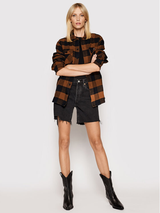Dickies Dickies Koszula Unisex New Sacramento DK0A4XDZBD01 Brązowy Regular Fit