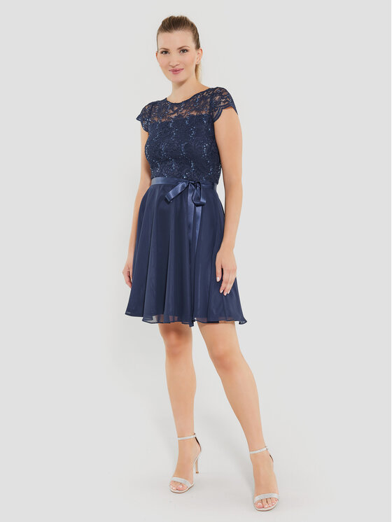 Swing Swing Coctailkleid 77760510 Dunkelblau Regular Fit
