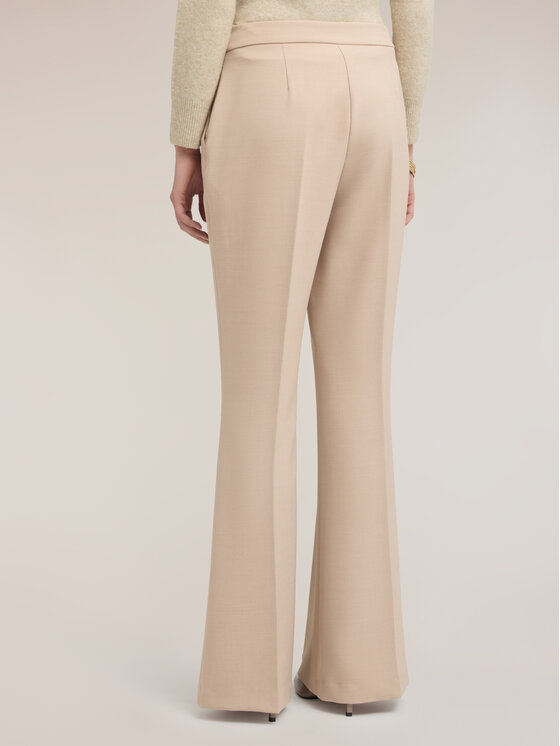Motivi Motivi Spodnie materiałowe P0A9Q005152N002 Biały Flare Fit