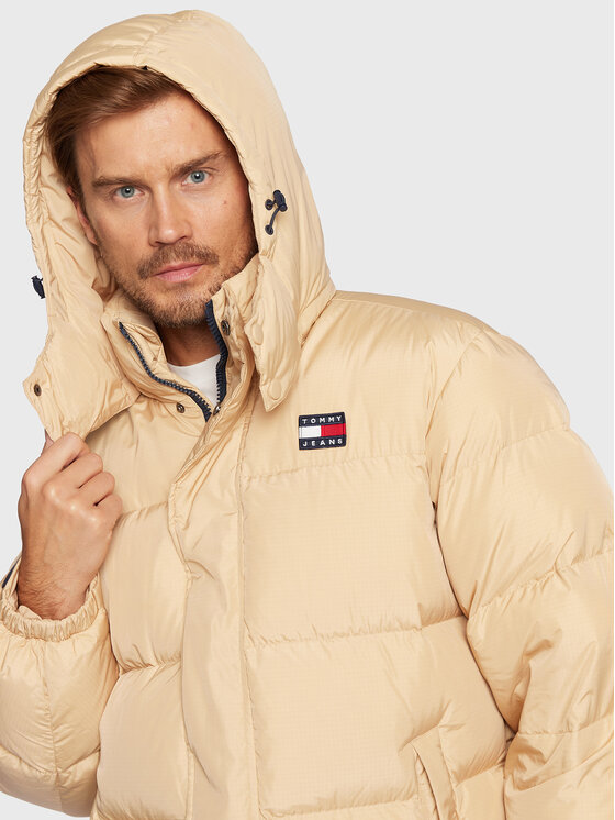 Tommy Jeans Tommy Jeans Vatovaná bunda Alaska DM0DM14397 Béžová Loose Fit