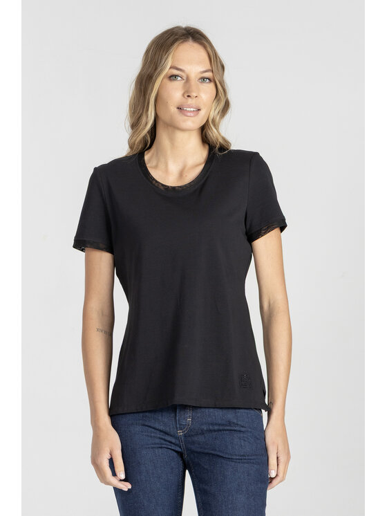 Deni Cler Milano Deni Cler Milano T-Shirt T-DC-T250-E5-10-90-1 Czarny Regular Fit