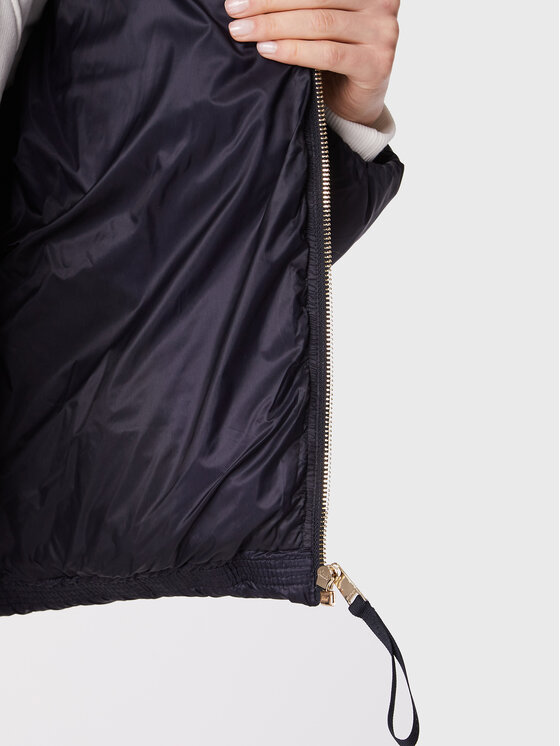 Tommy Hilfiger Tommy Hilfiger Vatovaná bunda Monogram WW0WW37479 Tmavomodrá Regular Fit