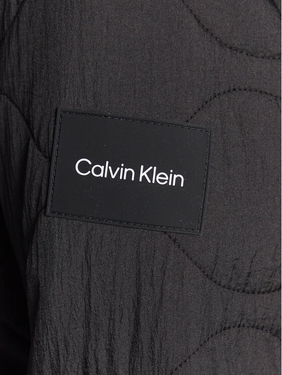 Calvin Klein Calvin Klein Bunda pro přechodné období Crinkle K10K110680 Černá Regular Fit
