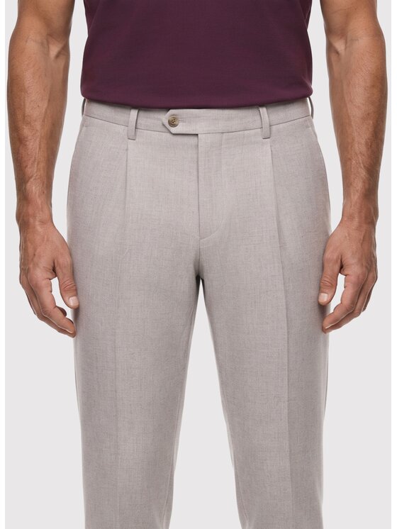 Pako Lorente Pako Lorente Spodnie materiałowe P26WF-WX-007 Beżowy Slim Fit