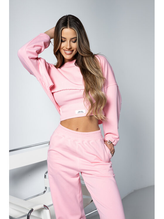 LilaLou LilaLou Dres Alex Różowy Regular Fit