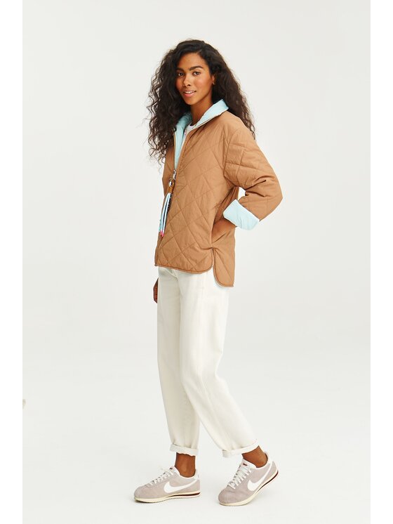 NAOKO NAOKO Prechodná bunda Poppy Mintwood Hnedá Regular Fit