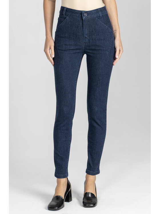 Deni Cler Milano Deni Cler Milano Jeansy W-DC-5270-E5-H5-58-1 Granatowy Slim Fit