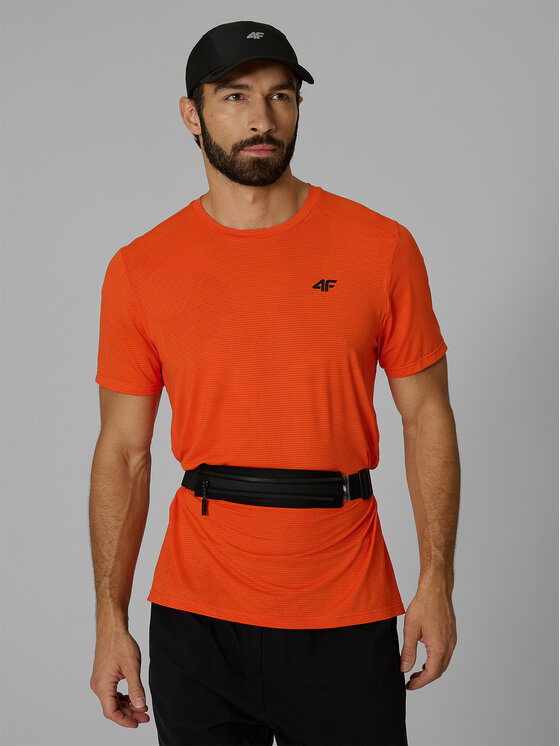 4F 4F Koszulka techniczna ATHLETIC Pomarańczowy Regular Fit