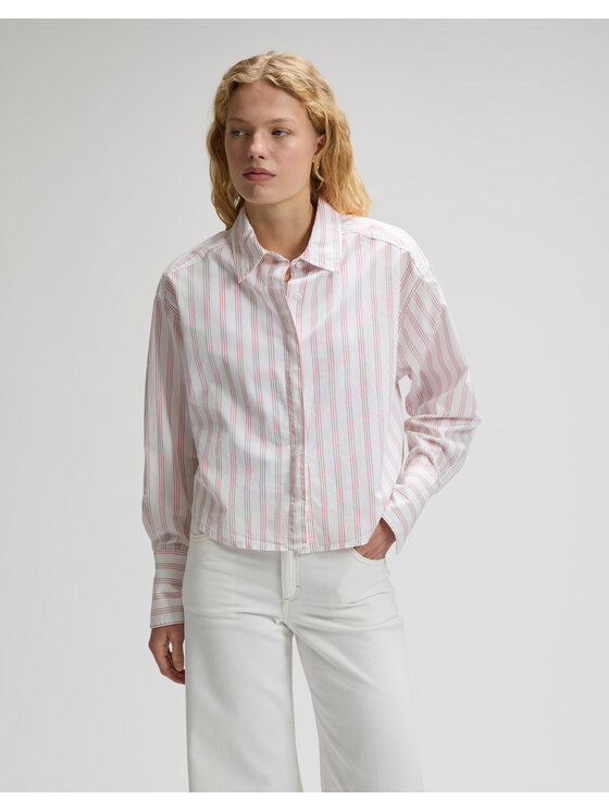 Lee Lee Koszula CUFFED SHIRT Biały Regular Fit