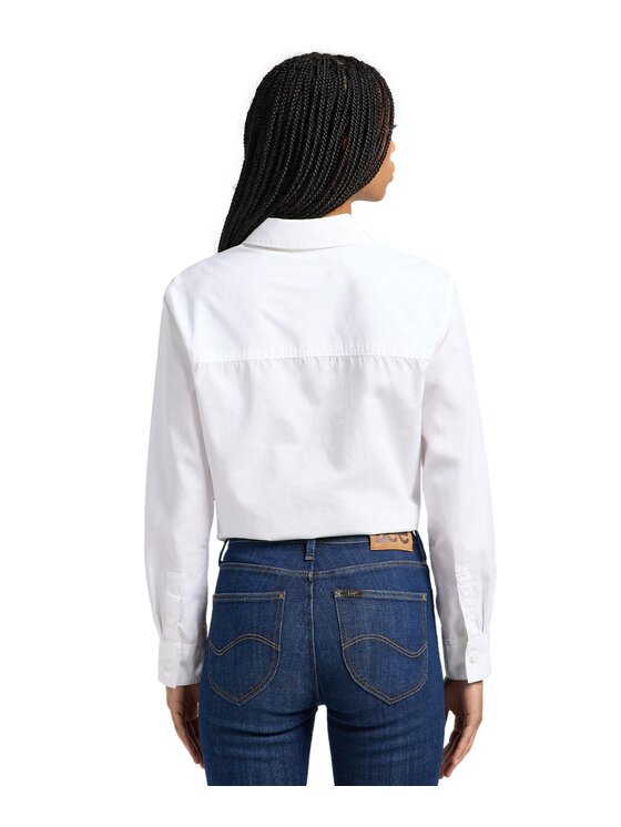Lee Lee Koszula 112365098 Biały Regular Fit