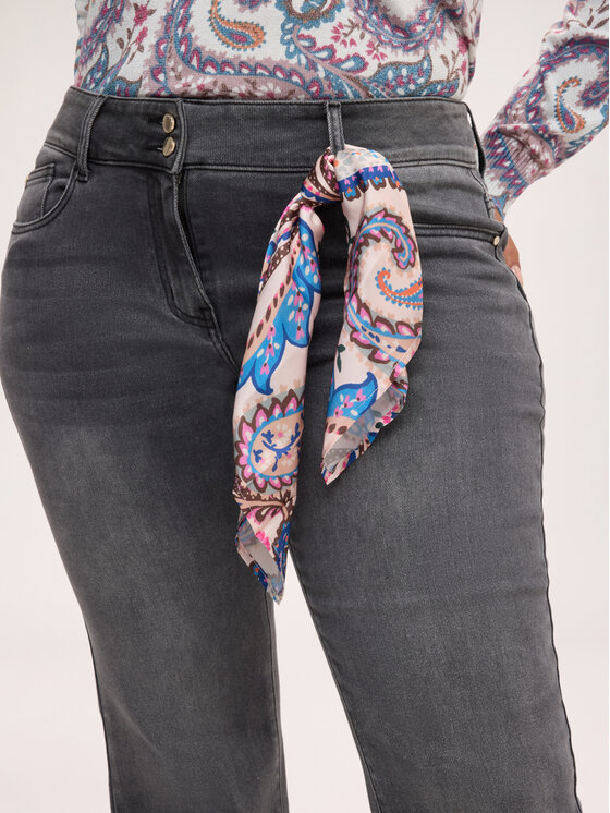 Fiorella Rubino Fiorella Rubino Jeans P480T005404N013 Grigio Flare Fit