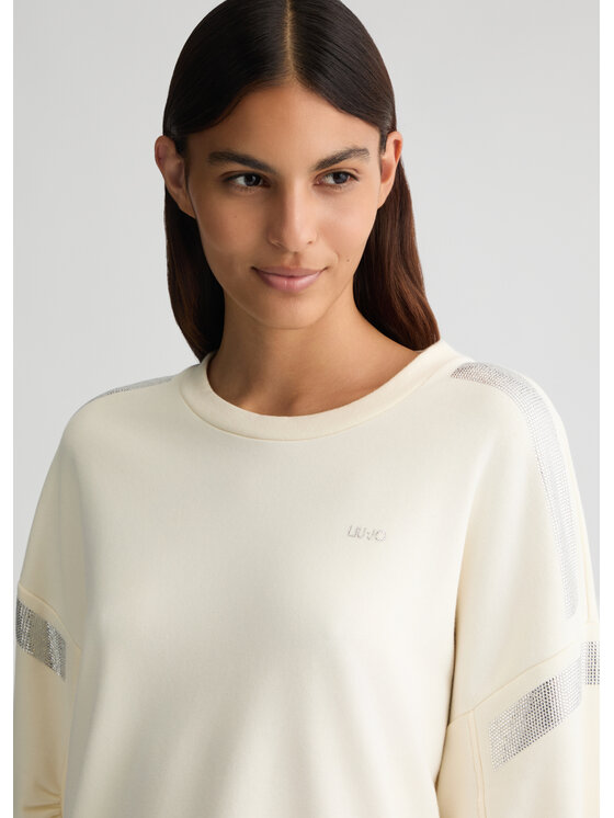 Liu Jo Liu Jo Felpa TA5048FS00010105 Bianco Regular Fit
