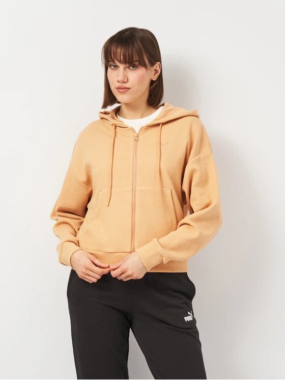 Puma Puma Bluza 685056 Beżowy Regular Fit