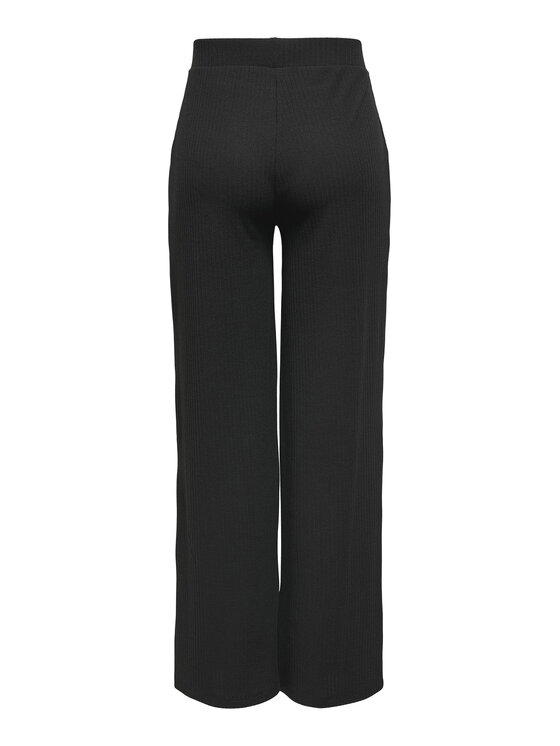 ONLY ONLY Kalhoty z materiálu 15202195 Černá Wide Leg