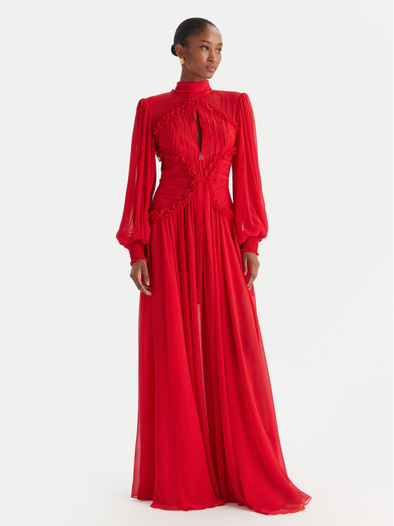 Babylon Babylon Večerní šaty S00833 Červená Regular Fit