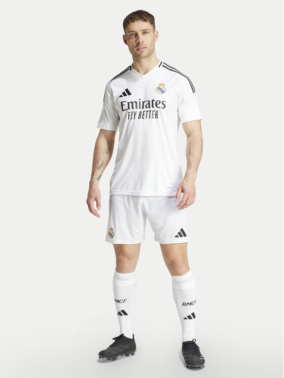 adidas adidas Szorty sportowe Real Madrid 24/25 Home IU5008 Biały Regular Fit