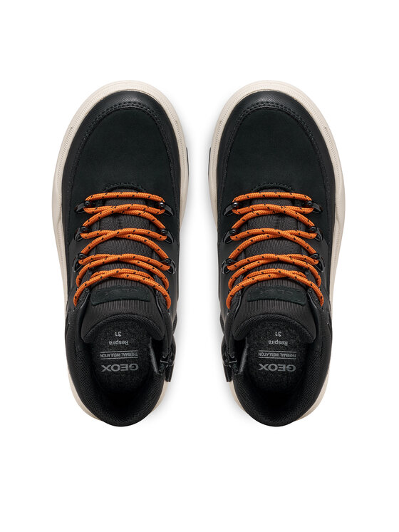 Geox Geox Šnurovacia obuv J Bunshee Boy B Abx J56FMA 0ME32 C9997 M Čierna
