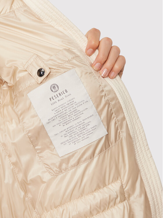 Peserico Peserico Geacă din puf S24430 Bej Regular Fit