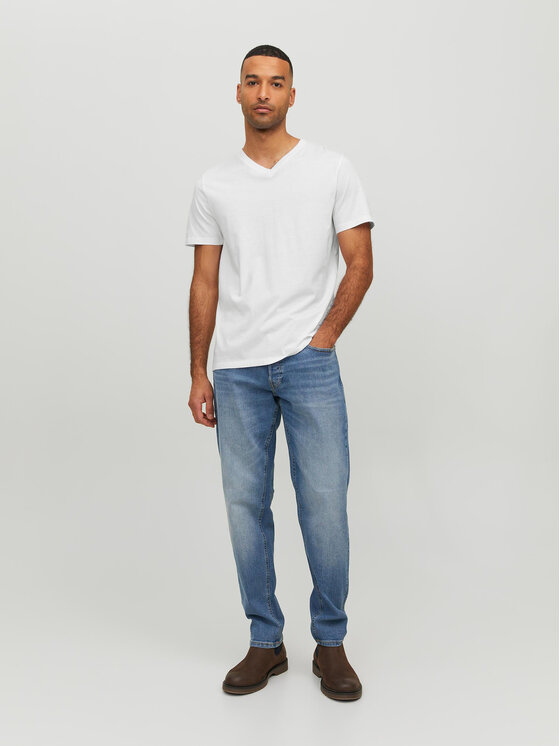 Jack & Jones Jack & Jones Tričko Basic 12156102 Biela Standard Fit