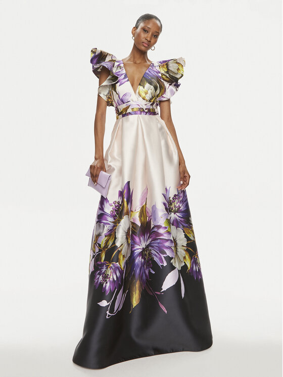 Babylon Babylon Abendkleid S00855 Beige Regular Fit