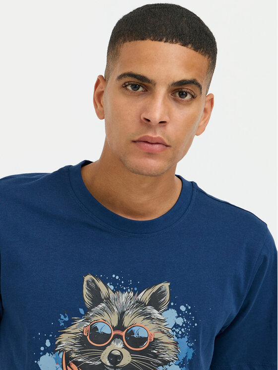 Blend Blend Tricou 20717754 Albastru Regular Fit