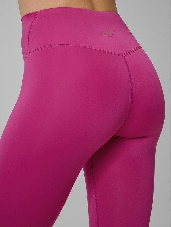 4F 4F Legginsy MULTI ACTIVE Różowy Slim Fit