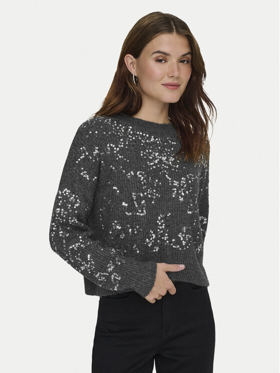 ONLY ONLY Svetr Alta 15353230 Šedá Regular Fit