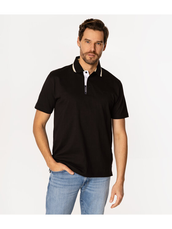 Lee Cooper Lee Cooper Polo RONNIE 4100 Czarny Regular Fit