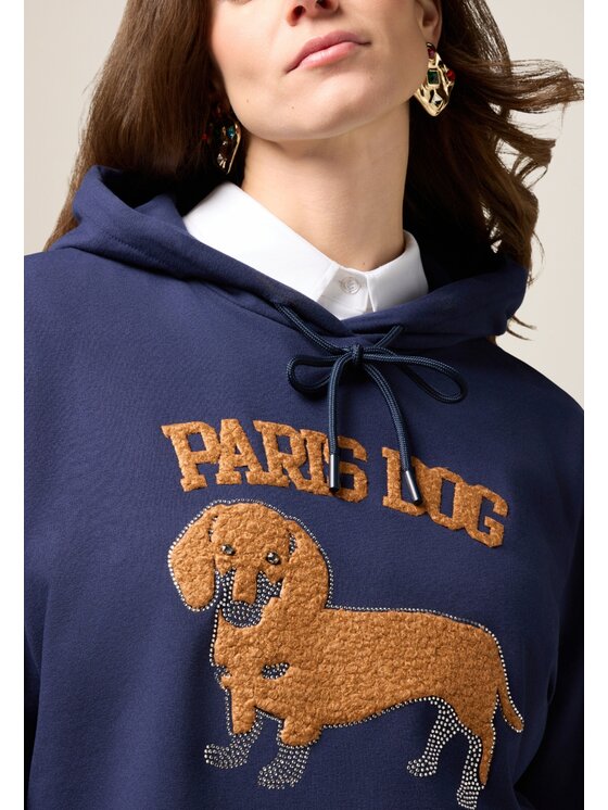 Oltre Oltre Felpa G846J004611N0Z4 Blu Over Fit