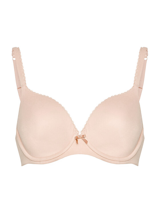 ぶんぶん Triumph Biustonosz z fiszbiną Perfectly Soft 10131358 Beżowy