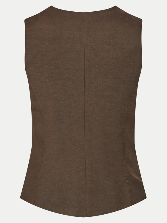 ViCOLO ViCOLO Vestă Giacca TB1569 Maro Regular Fit